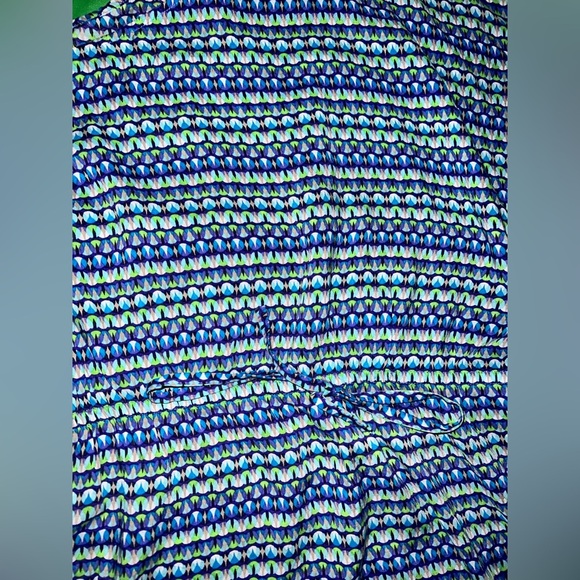 Laundry by Shelli Segal Blue and Black One-Shoulder Top size Small - Picture 3 of 6